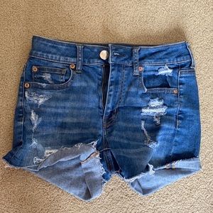 Hi-rise shortie shorts